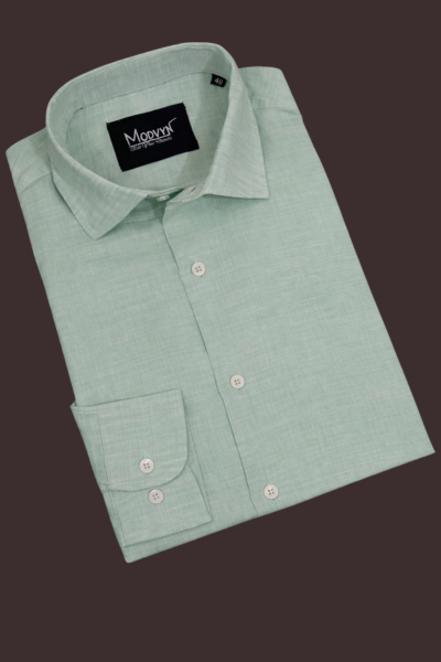 Lime Green Full Sleeve Single Cuff Shirt