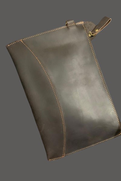 Genuine Leather Men's Clutch Bag Long Wallet