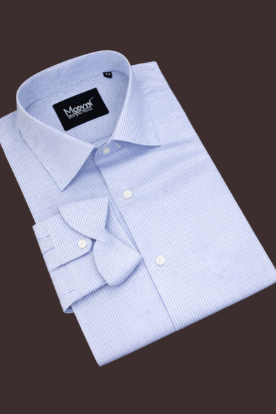 Light Purple-Lilac Contrast Collar Shirt